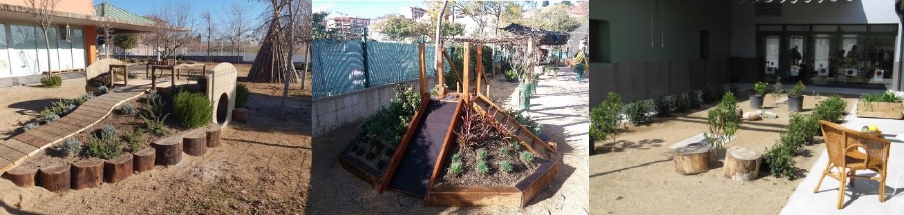 Imatge pels mitjans: Millora de l'enjardinament i instal·lació d'una font al pati de l'EBM Els Galamons
